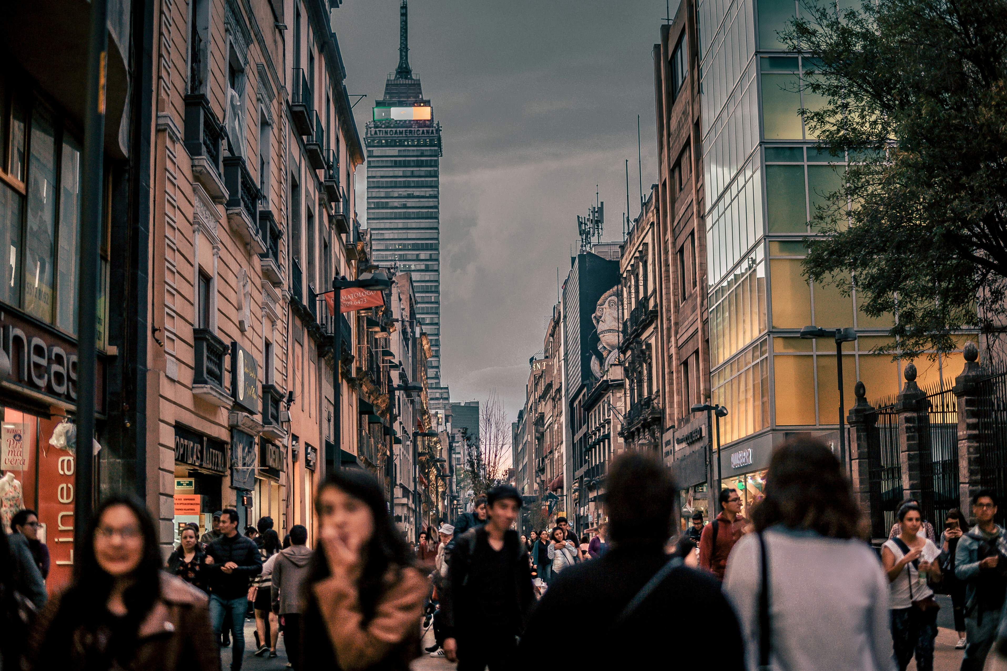 A busy city street — everyday life on the move